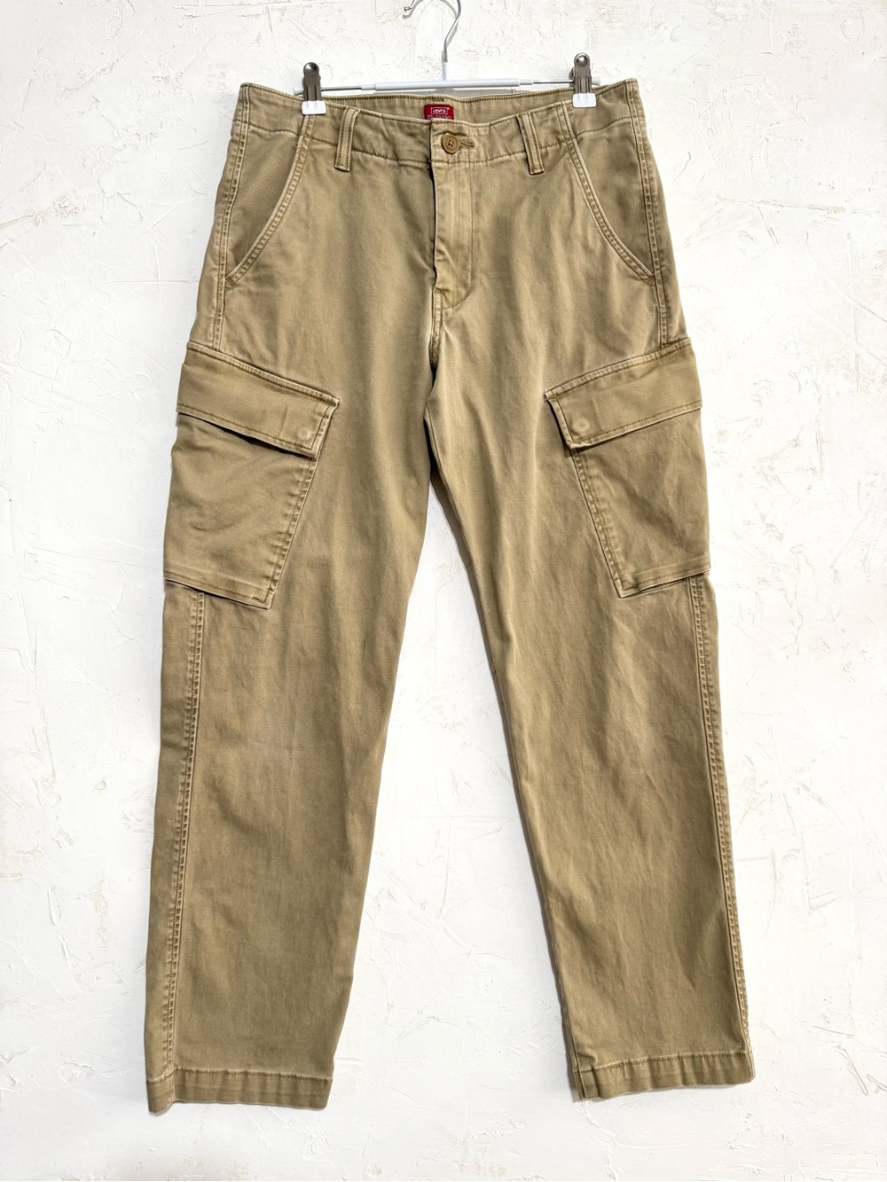 Levi's Tan Cargo Taper Pants Men’s 32x29 Khaki Utility Workwear